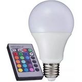 Lampada Bulbo Led Rgb 3w+controle Remoto E27 Bivolt