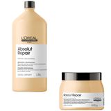 Shampoo 1,5l E Máscara 500ml Loreal Absolut Repair