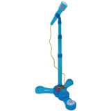 Microfone Infantil Karaokê Com Pedestal - Azul - Mcg-235