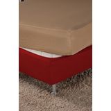 Saia Fit Elástica Cama Solteiro Malha Gel - Vermelho