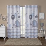 Cortina Infantil Estampada 3,00x2,20m Elefantinho
