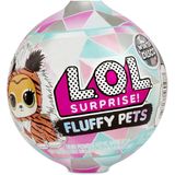 Surpresa l.O.L. Fluffy Pets Winter Disco Série com pele removível