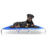 Cama Pet Cachorros Grande Suspensa Alumínio Azul Tamanho Xl