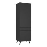 Paneleiro 2 Portas 62cm Multimóveis V3739 Preto