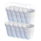 Balde Plast 12l Tampa Rosca P Cércio Ambulante