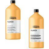Kit Profissional Shampoo Condicionador 1,5l Loreal Nutrioil
