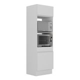 Paneleiro 2 Portas 63cm Para Forno E Microondas Branco