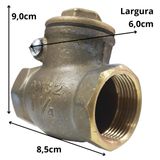 Valvula Retenção Horizontal Metal Com Portinhola 1 1/4 - 114