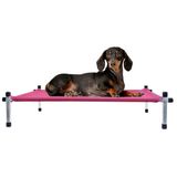 Cama Suspensa Para Cachorro Gato Pet Médio 75x50x13 Rosa