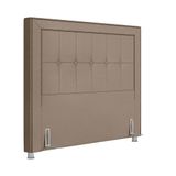Cabeceira Cama Box Casal Queen 160cm Paolla Sintético Bege