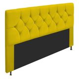 Cabeceira Queen 160 Cm Cama Box Suede Bege