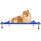 Cama Suspensa Para Cachorro Gato Pet Pequeno 60x40x10 Azul