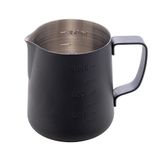 Leiteira Em Aço Inox Preta 350ml - Lyor