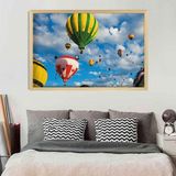 Quadro com Moldura Balloons in the Sky