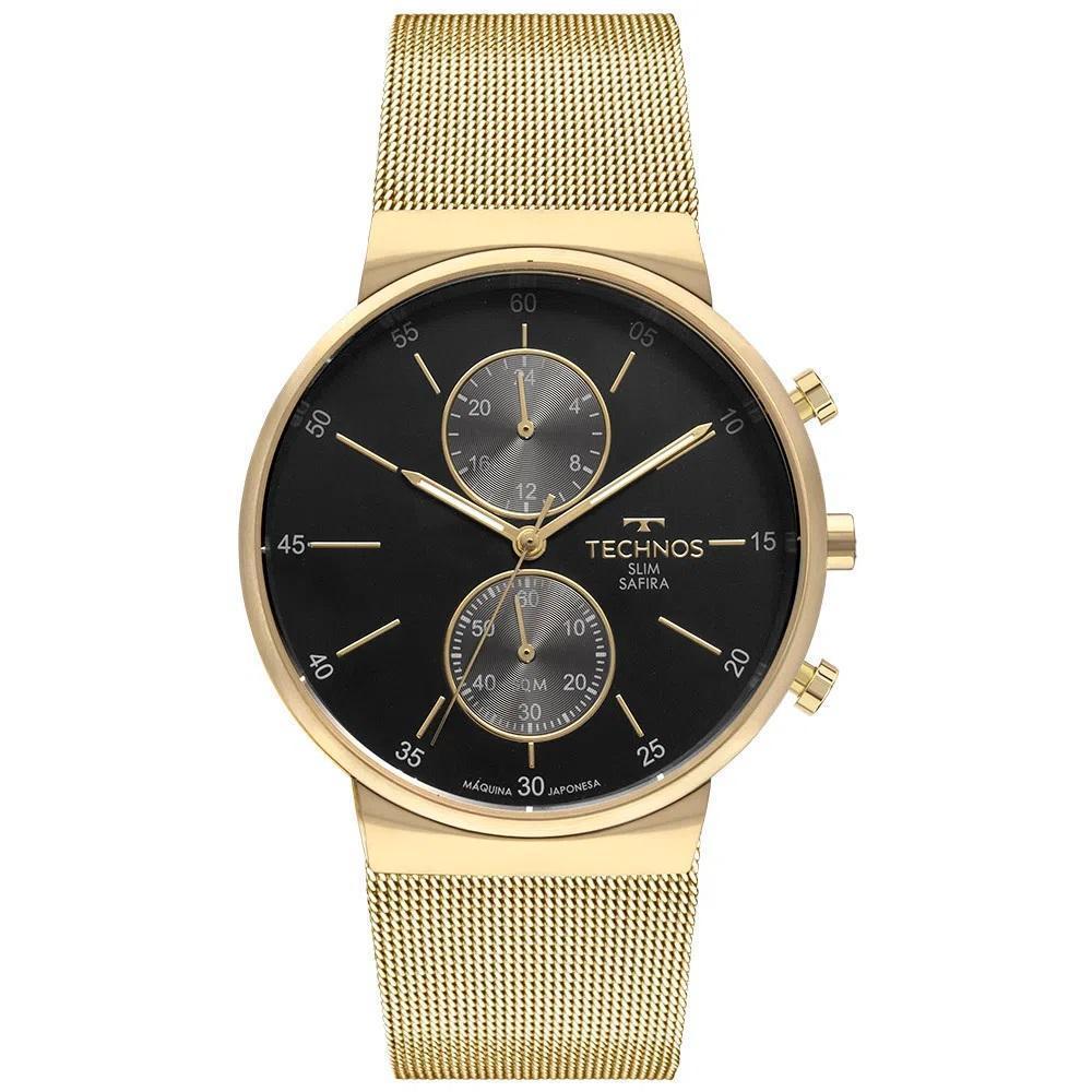 Relógio Masculino Technos Slim Vd36aa/1p Dourado