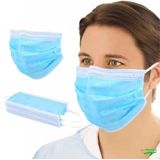 Mascara Tripla C/elastico Azul 5cx C/50 Cada - Higia