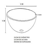 Gabinete De Vidro Para Banheiro 40cm Cuba Redonda Ac Marrom