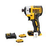 Kit Parafusadeira Impacto 1/4 20v Dewalt Dcf887b-b3 + 2