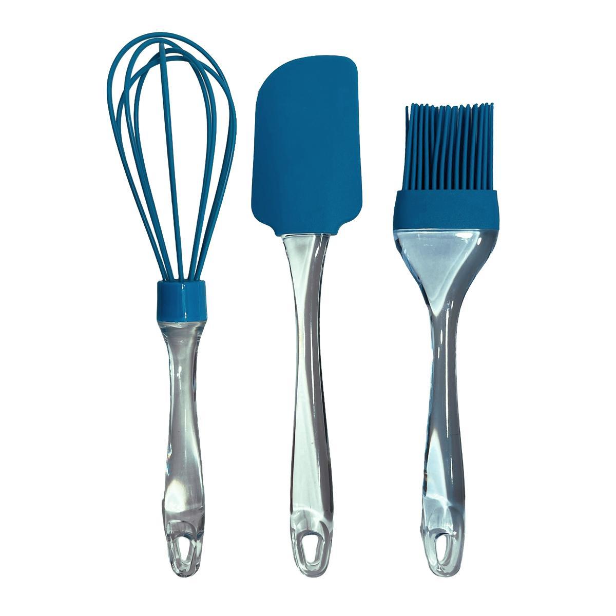 Kit Utensilio Cozinha Wincy Com 3 Peças Em Silicone Cla09261