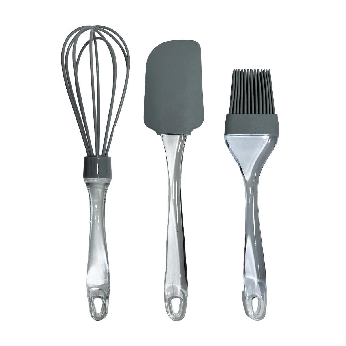 Kit Utensilio Cozinha Wincy Com 3 Peças Em Silicone Cla09261