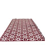 Tapete Flannel Sala Quarto Luxo Macio 2,00x1,40 Vermelho