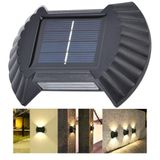 Luminaria Solar Parede Led Arandela Spot Balizador Jardim