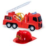 Caminhão Dos Bombeiros Brinquedo Grande Capacete Infantil