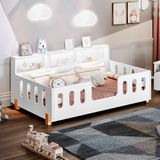 Cama Infantil Montessoriana Nina Com Nicho Branco Branco