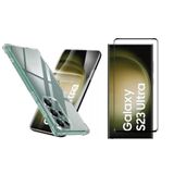 Capa Capinha + Película 3d Para Samsung S23 Ultra