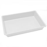 Bandeja Plastica Branca Carrinho Auxiliar 44 X 29,5 X 8cm