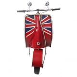 Moto Londres Modelo Vespa Vintage Retro De Metal Fundido