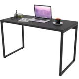 Mesa Para Escritório Estilo Industrial 120 Cm Preto Onix