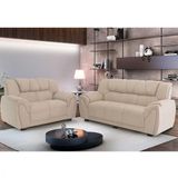 Sofa Parana Moscou 3 E 2 Lugares Bege