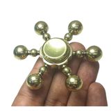 Hand Spinner Fidget De Metal Leme Dourado Gira Ansiedade Anti Estresse (bsl-gira-10)