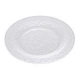 Prato De Sobremesa De Cristal Martelado Petra 20cm