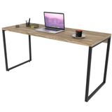 Mesa Para Escritório Estilo Industrial 150 Cm Carvalho