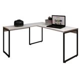 Mesa Para Escritório Em L 150 Cm F01 Branco Fosco