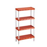 Estante Modular Laranja 4 Prateleiras Plástico Agraplast