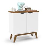 Buffet Prism Para Cozinha 2 Portas Pés Madeira Patrimar