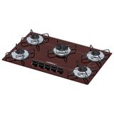 Cooktop 5 Bocas Chamalux Ultra Chama Em Arame - Marrom