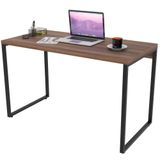 Mesa Para Escritório Estilo Industrial 120 Cm Nogal