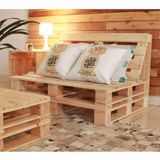 Kit 10 Sofa De Palete Em Pinus 2 Lugares - Cor: Marrom