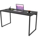 Mesa Para Escritório Estilo Industrial 135 Cm Preto Onix