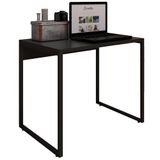 Mesa Para Escritório Industrial 90 Cm F01 Preto Fosco