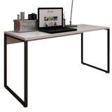 Mesa Para Escritório Industrial 150 Cm F01 Branco Fosco