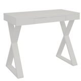 Mesa Para Escritório Escrivaninha Cavalete 01 Gaveta Branco