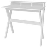 Mesa Para Escritório Escrivaninha Itália A02 Branco