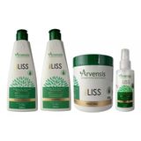 Kit Arvensis Tec Liss Shampoo + Cond. + Mascara 500g + Spray