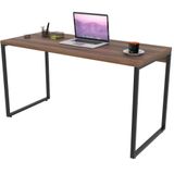 Mesa Para Escritório Estilo Industrial 135 Cm Nogal