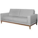 Sofa 2 Lugares 160 Cm Crons Linho Cinza Vazzano Cinza